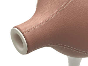 Iris Sur-mesure Miss Angele Cuir vieux rose detail 2